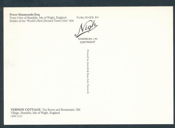 Town Crier of Shanklin, isle of Wight